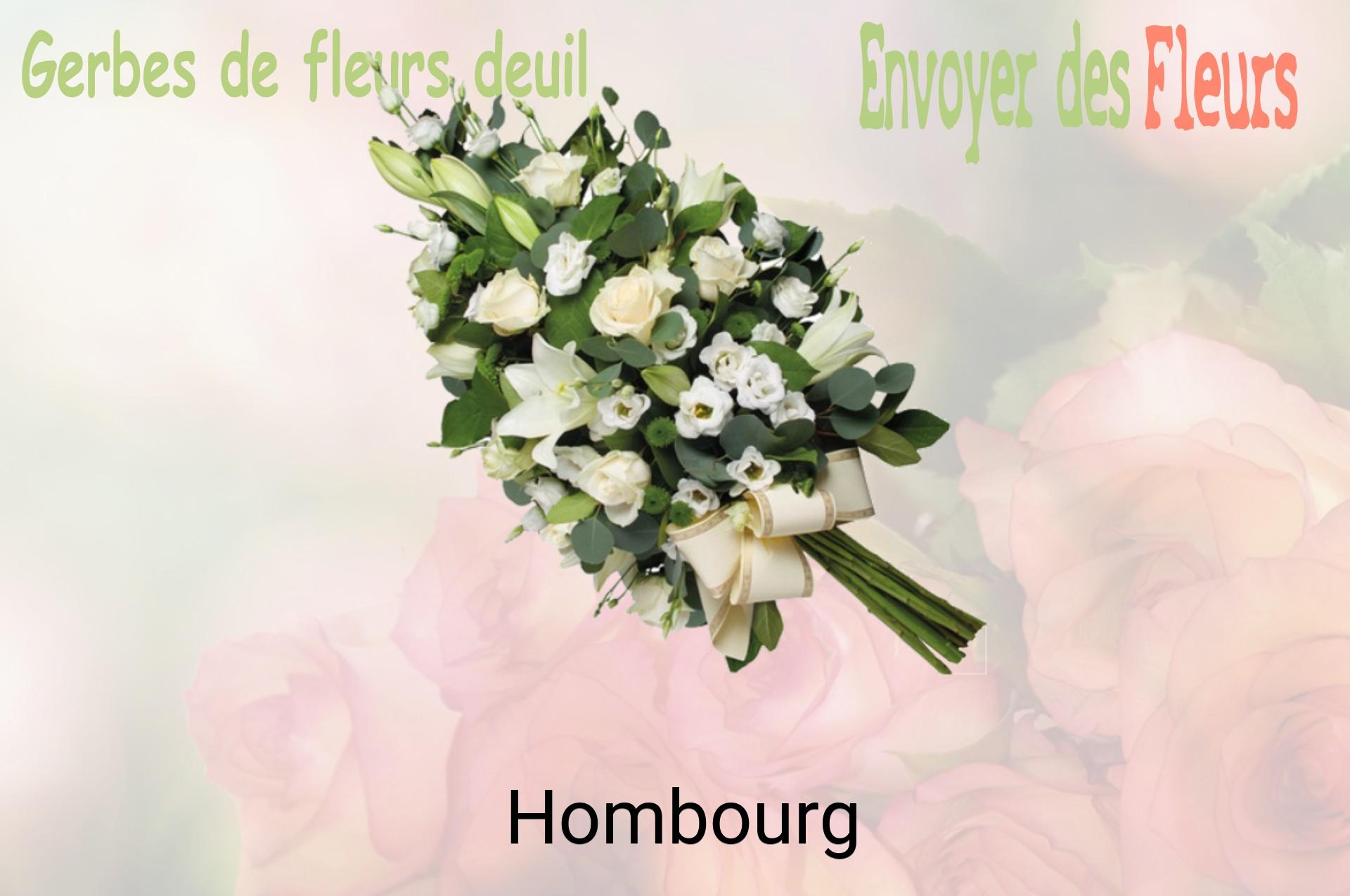 Gerbe de fleurs de deuil livrée à Hombourg